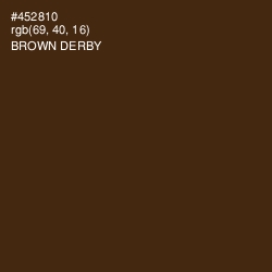 #452810 - Brown Derby Color Image